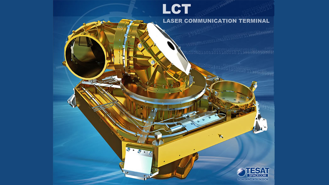 3d Visualisierung TESAT LCT Laser Communication Terminal
